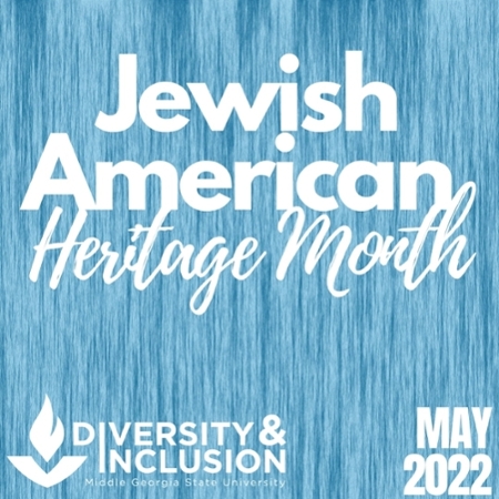 Graphic announcing May is Jewish American Heritage Month 